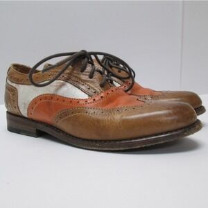 BED STU Lita Distressed Organic Vegetable Tanned Leather Handmade Oxford Shoes 6